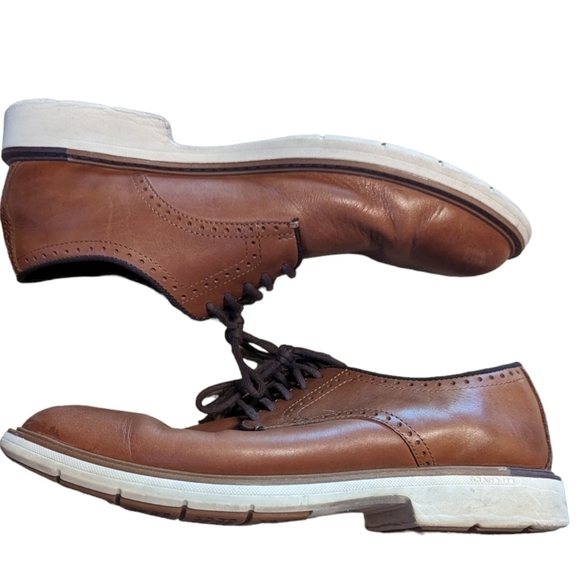 COLE Haan The Go To Plain Oxford Lace Up Men's Shoe in British Tan (11.5) - Picture 2 of 7